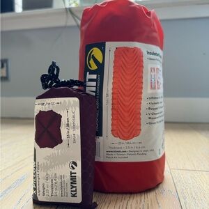 Klymit Insulated Static V Sleeping Pad and X Pillow